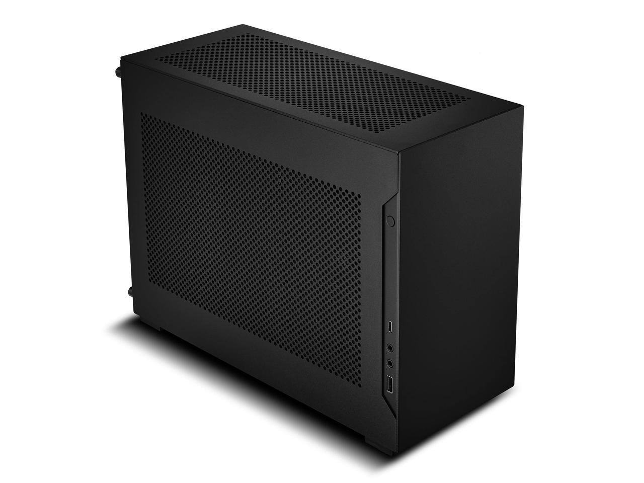Alt View 7. Lian Li - A4-H2OA5 Mini-ITX PC Case, Triple-Slot Mount GPU, Aluminum Exterior & SPCC Steel Interior, 240mm AIO (A4-H2OA5) - Silver.