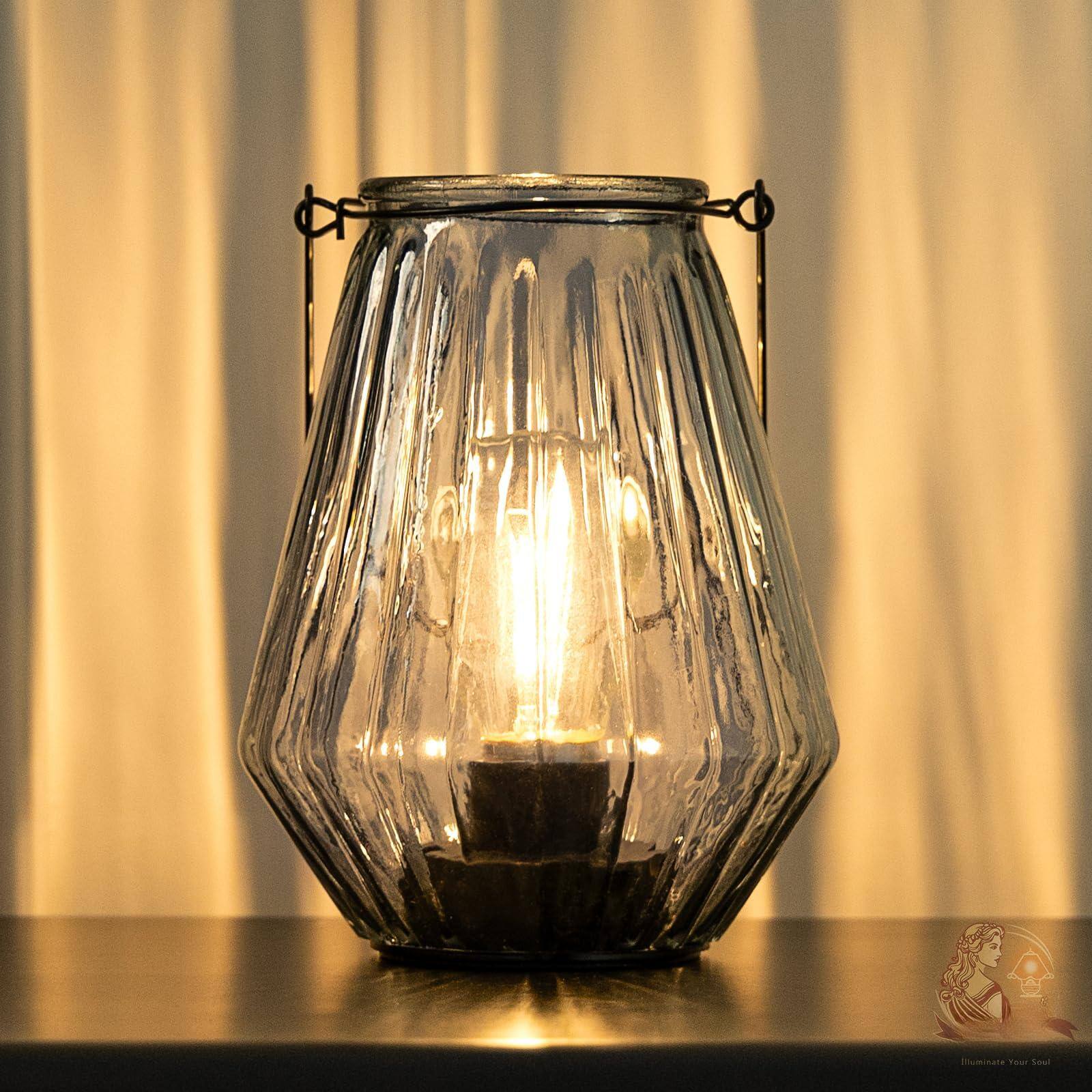 Reds Spade - Operated Lamp Hanging Cordless Led Table With Timer Decorative Lantern Lights Outdoor Indoor Decor For Patio - Blue