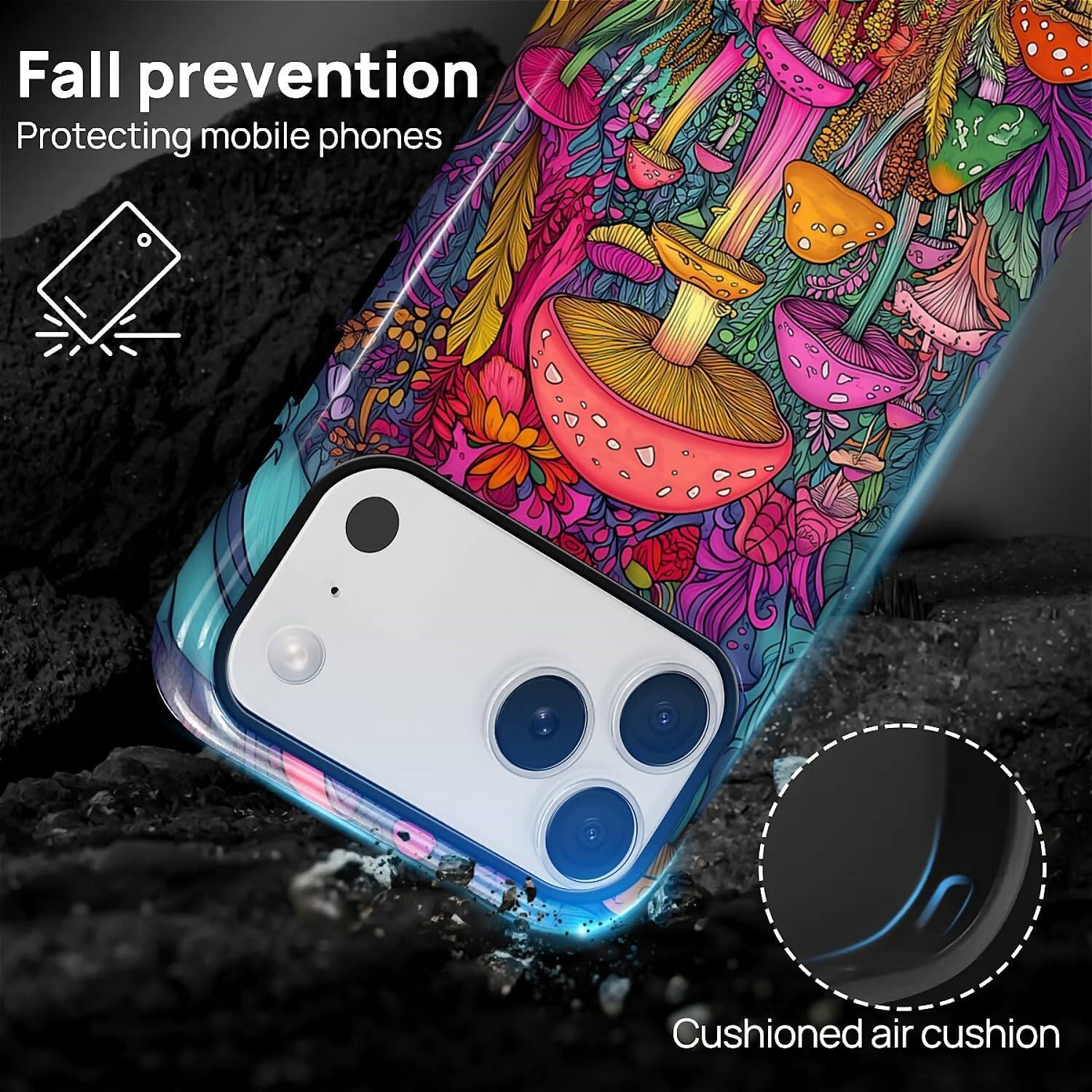 Fall prevention  
Protecting mobile phones  

Cushioned air cushion