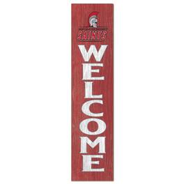 Jardine - Saint Martin's Saints 12" x 48" Welcome Outdoor Leaner - Red
