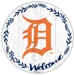 Fan Creations - Detroit Tigers 12" Welcome Circle Sign - Multicolor