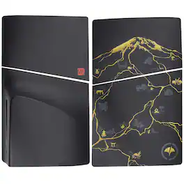 MobileSentrix - Ghost of Yotei - Faceplate Covers (Top & Bottom) Replacement Compatible For PlayStation 5 Slim Disc Edition PS5 - Black