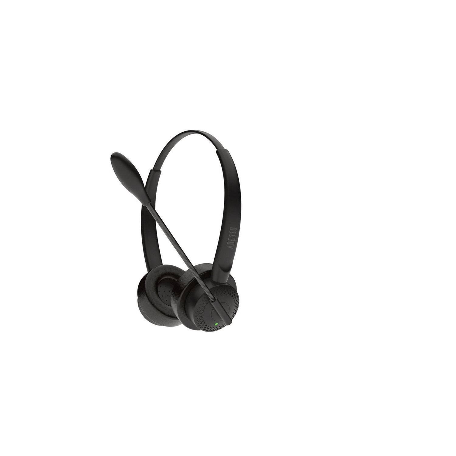 Alt View 3. Adesso - Adesso XTREAM P4T Xtream P4T Binaural Over the Head TAA Headset with Controls - Black.