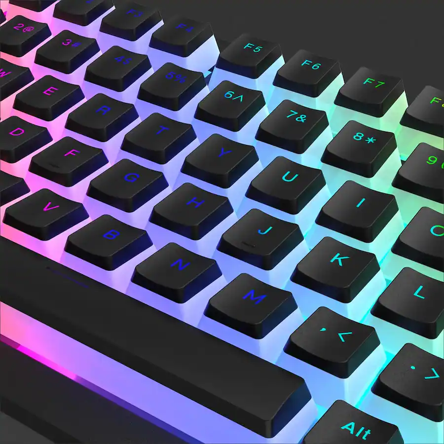 Womier Pudding Keycaps, PBT Shine Through Keycaps 165 Keys Set Custom ...