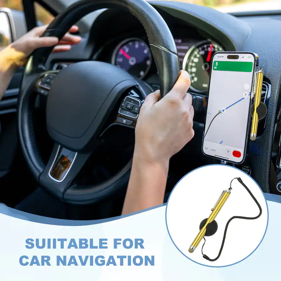 Unique Bargains 2pcs Screen Capacitive Pen with Spring Rope Fixing Dock ...