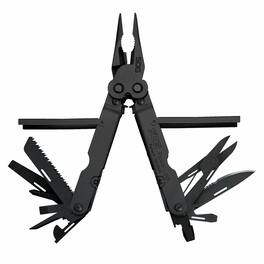 SOG - PowerLock Stainless Steel Folding Knife 18 Tool Multi Tool Pliers - Black