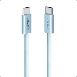 Anker - Zolo USB C to USB C Cable - Blue