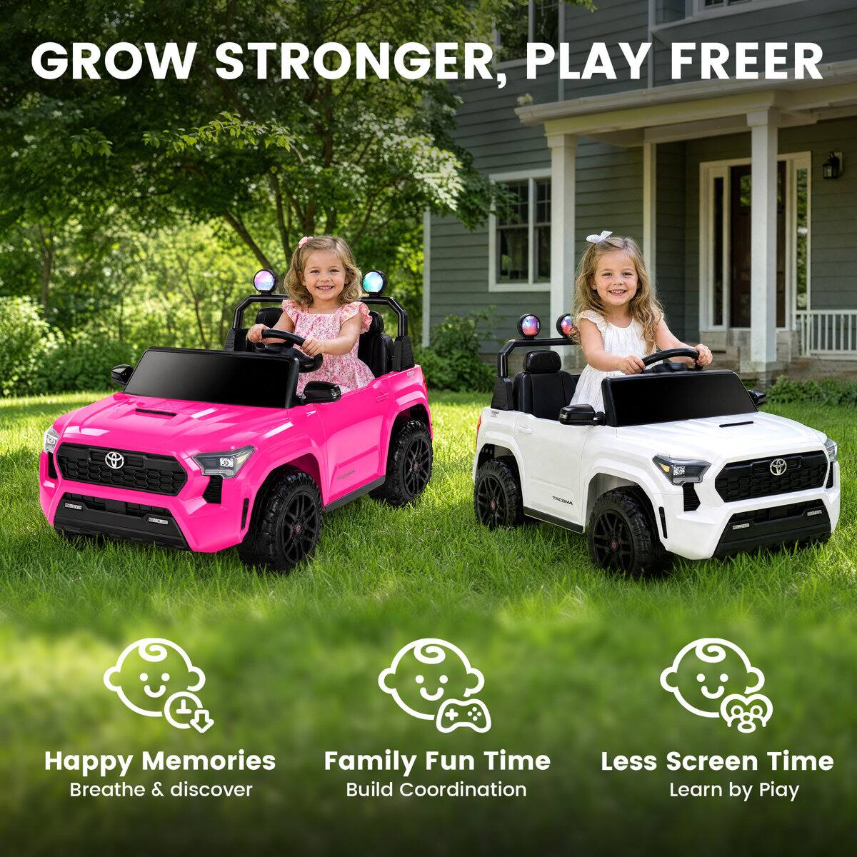GROW STRONGER, PLAY FREER

Happy Memories
Breathe & discover

Family Fun Time
Build Coordination

Less Screen Time
Learn by Play