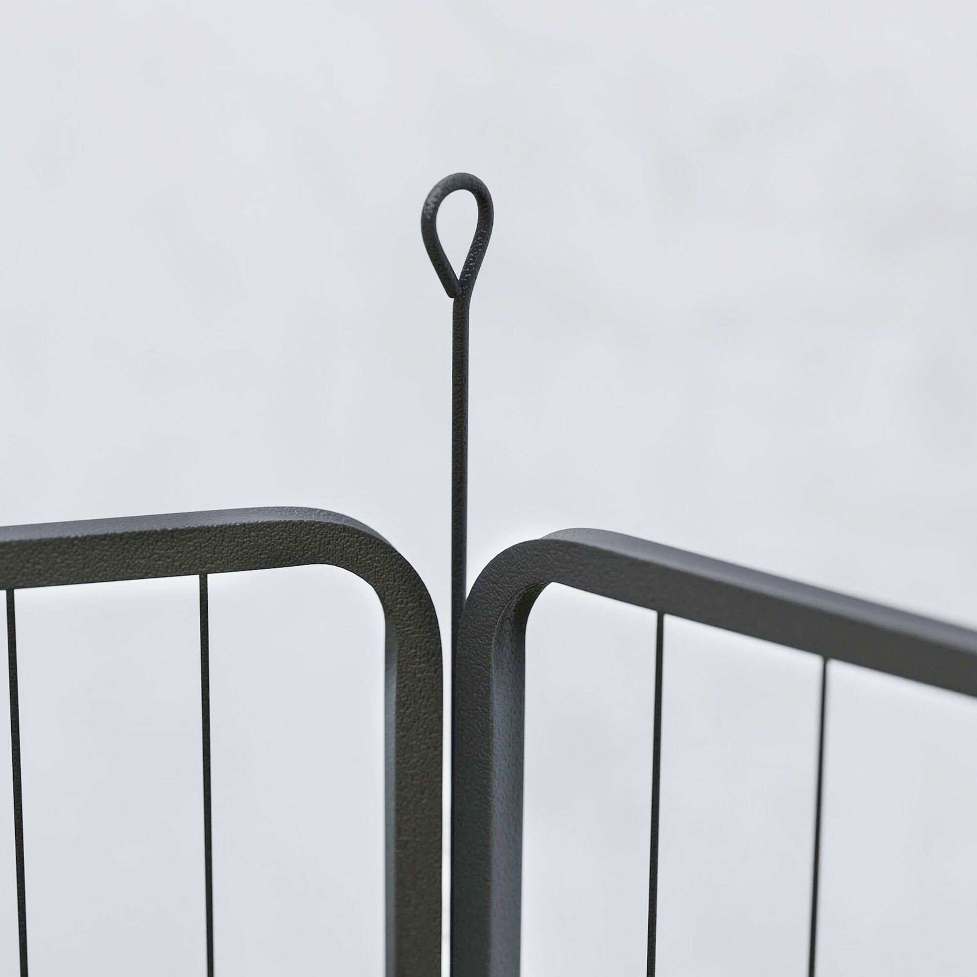 Alt View 5. Pawhut - Dog Playpen, 39.4" H 8 Panels Puppy Playpen w/Lockable Door, Indoor/Outdoor, DIY Shape Pet Fence for Small to Large Dogs - Black.