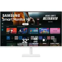 Samsung - M70D 32" LED 4K UHD 60Hz 4ms Smart Monitor with HDR 10 (HDMI, USB) - White - Front_Zoom