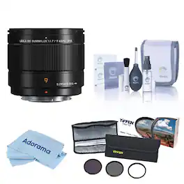 Bundle - Panasonic - LUMIX G Leica DG Summilux 9mm f/1.7 Aspherical Lens for Micro Four Thirds, with 55mm Essentials Filter
