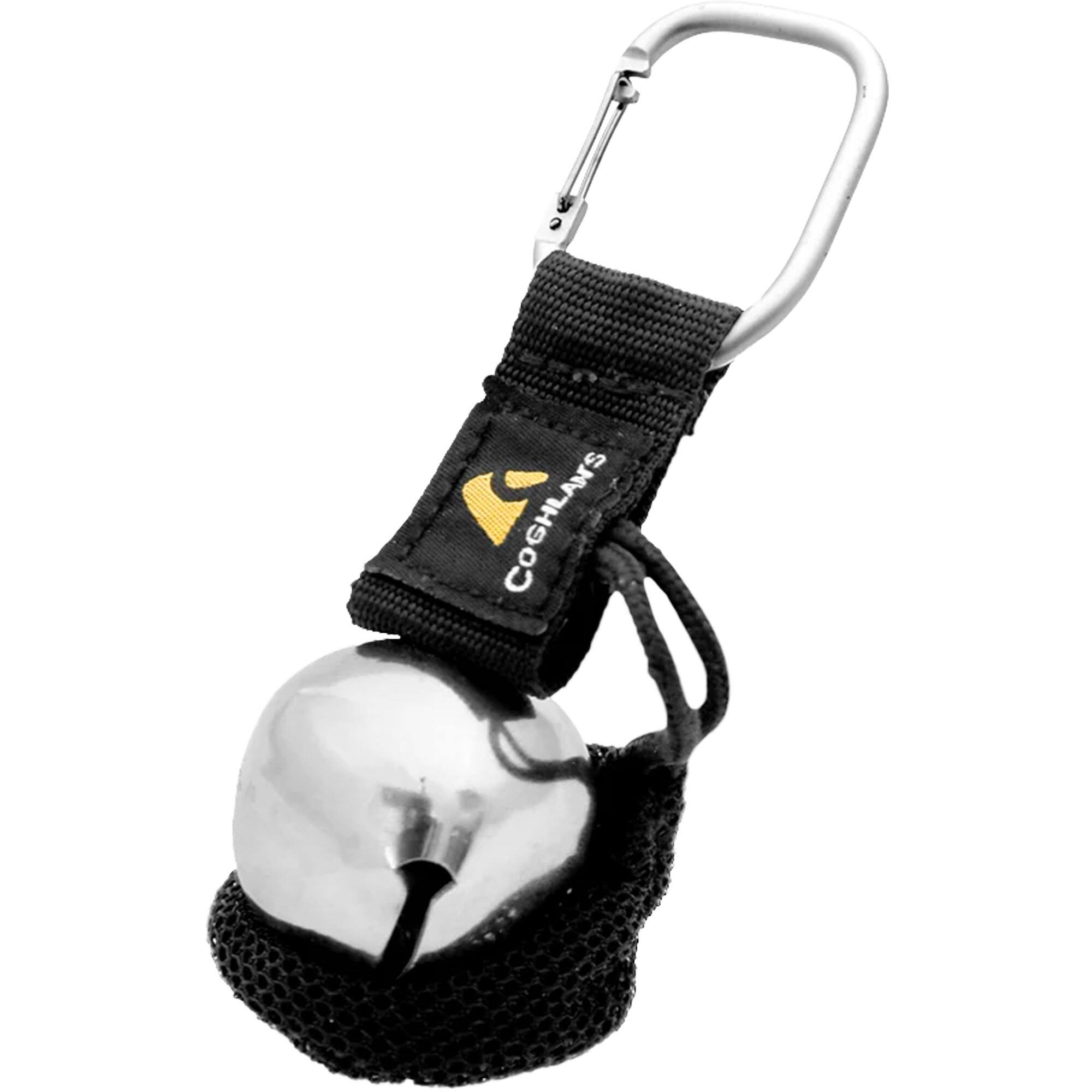 Front. Coghlan’s - Coghlan's Bear Bell with Carabiner and Magnetic Pouch - Silver - Silver.
