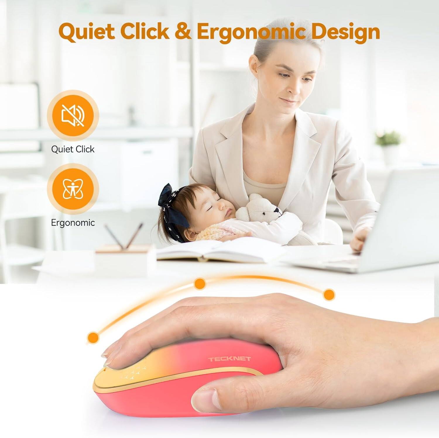 Quiet Click & Ergonomic Design

Quiet Click
Ergonomic

TECKNET
