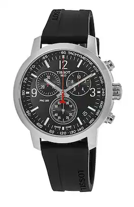 Tissot - PRC 200 T-Sport Chronograph Dial Quartz Diver's T114.417.17.057.00 200M Men's Watch - Black