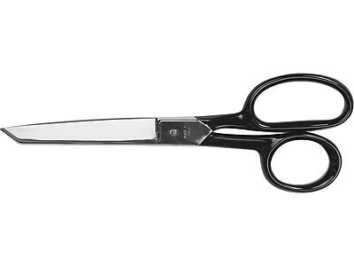 Front. Westcott - 8" Forged Steel Standard Scissors, Sharp & Blunt Tip - Black.