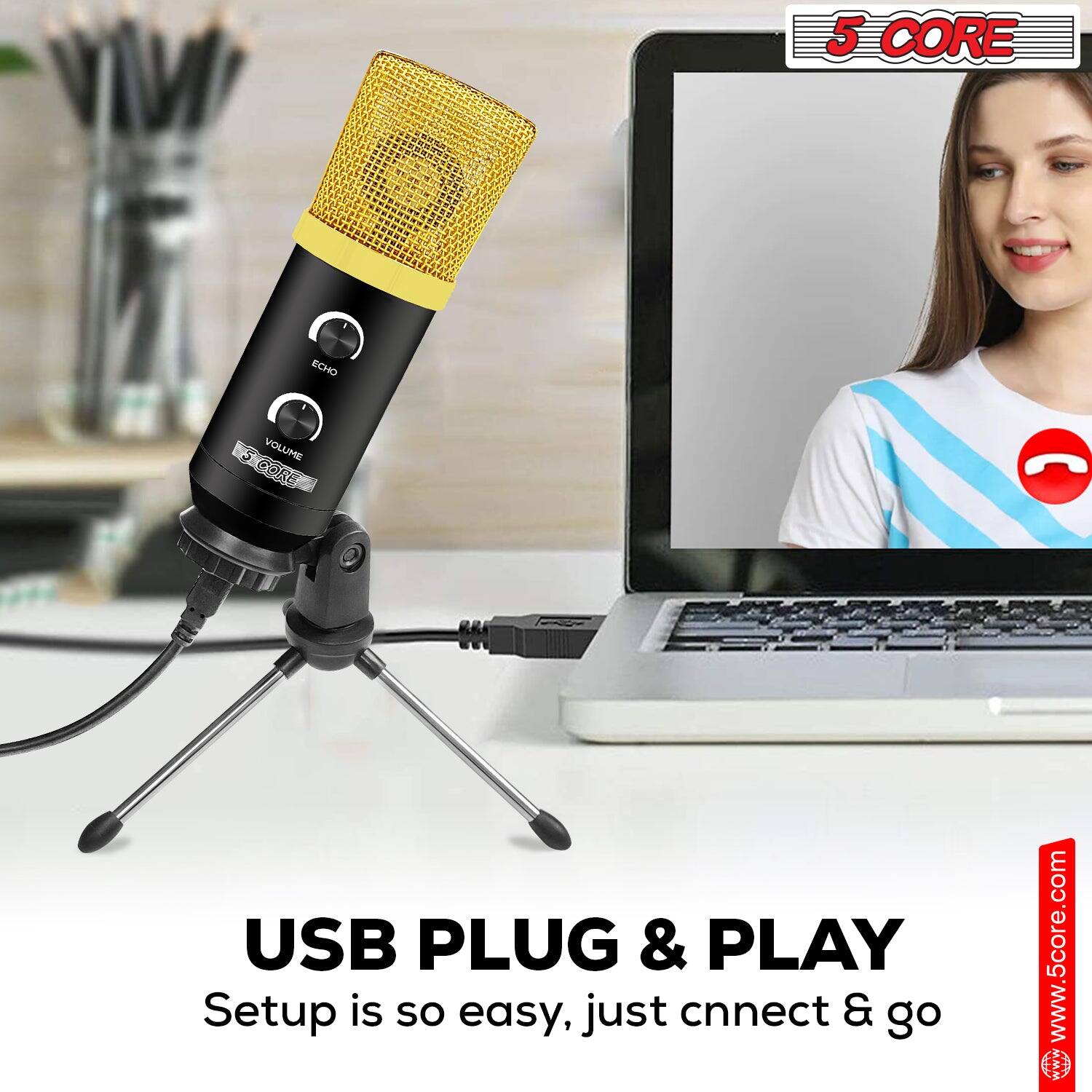 5 CORE

USB PLUG & PLAY  
Setup is so easy, just connect & go

www.5core.com