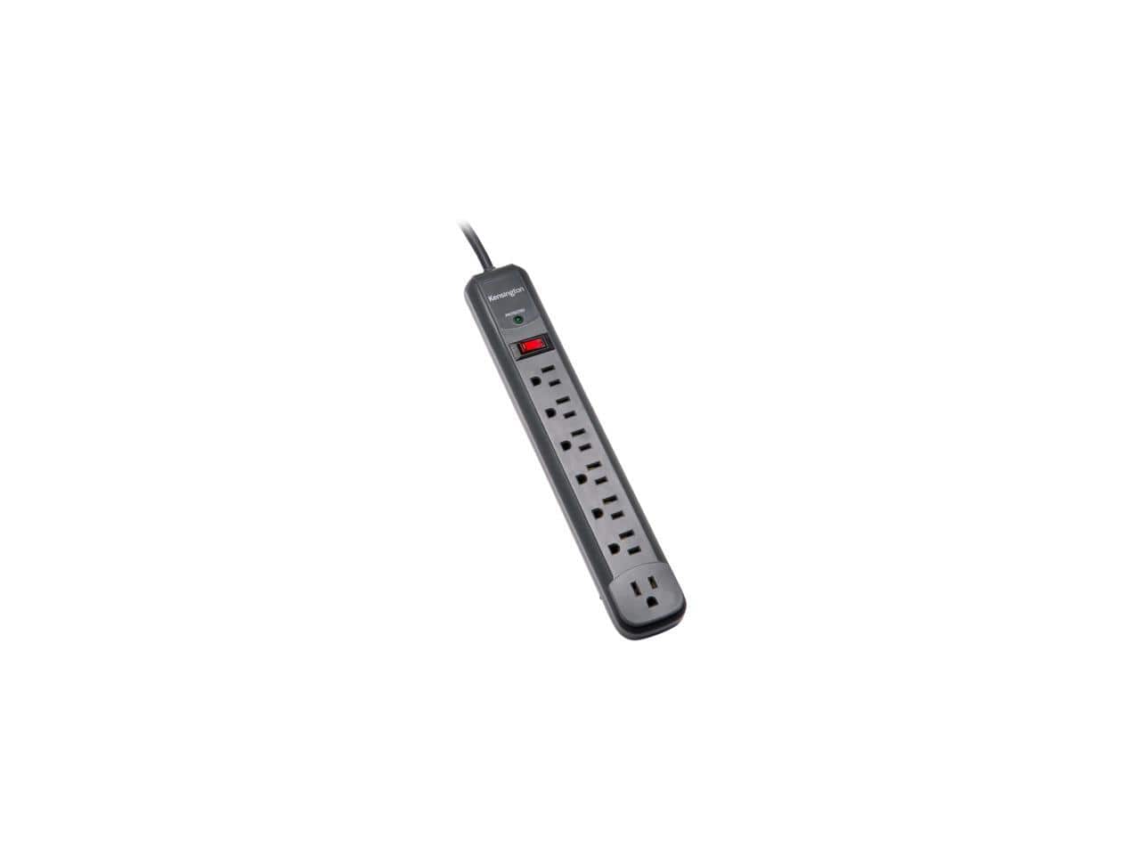 Kensington - K38217NA 6.0 Feet 7 Outlets 540 Joules Surge Suppressor - Black
