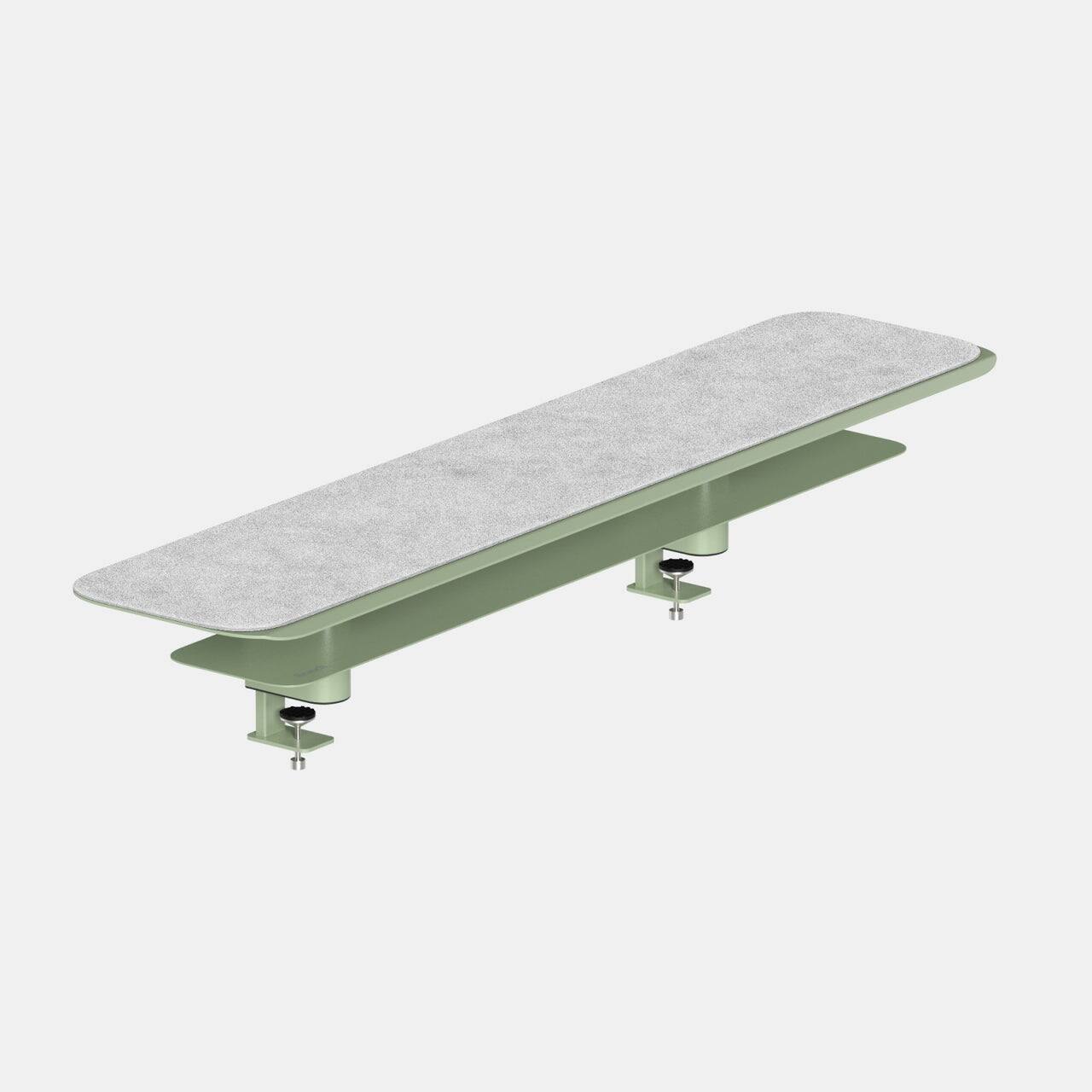 Front. Branch Furniture - Large Monitor Stand - Sage.