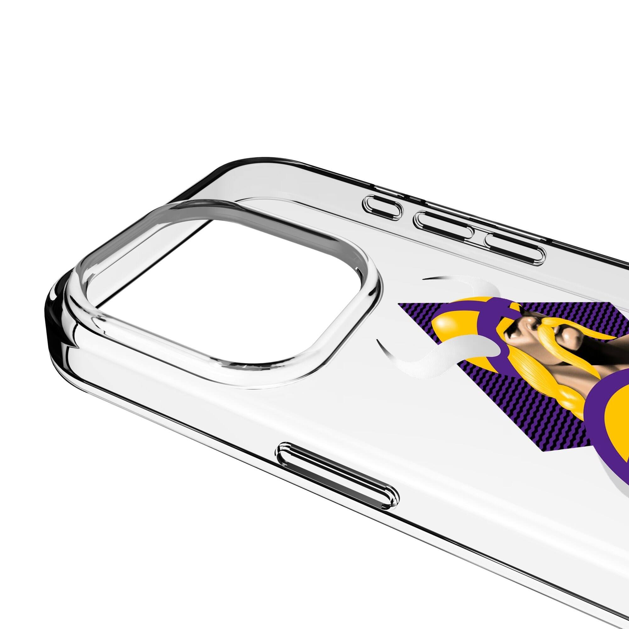 Alt View 2. Keyscaper - Minnesota Vikings iPhone Clear Case - 15 Pro - Multicolor.