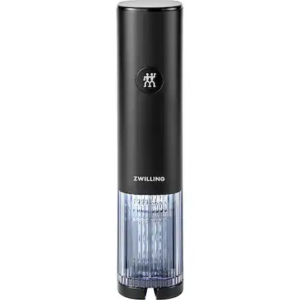 Angle. ZWILLING - Electric Wine Bottle Opener - Black.
