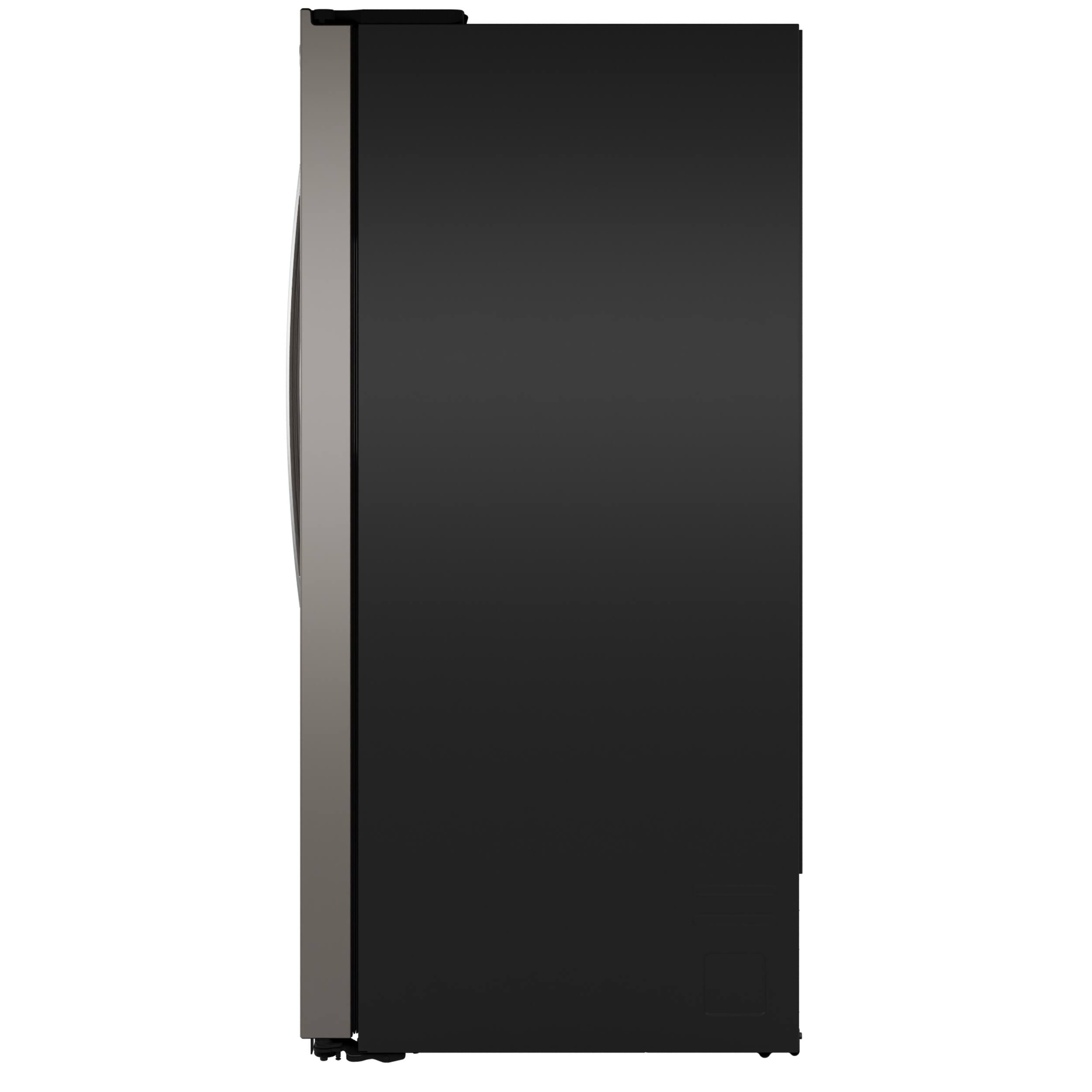 Alt View 30. GE - 36 in. Wide 27.9 Cu. Ft. Side-By-Side Refrigerator with Extra Tall Dispenser and In-Door Icemaker - Slate.