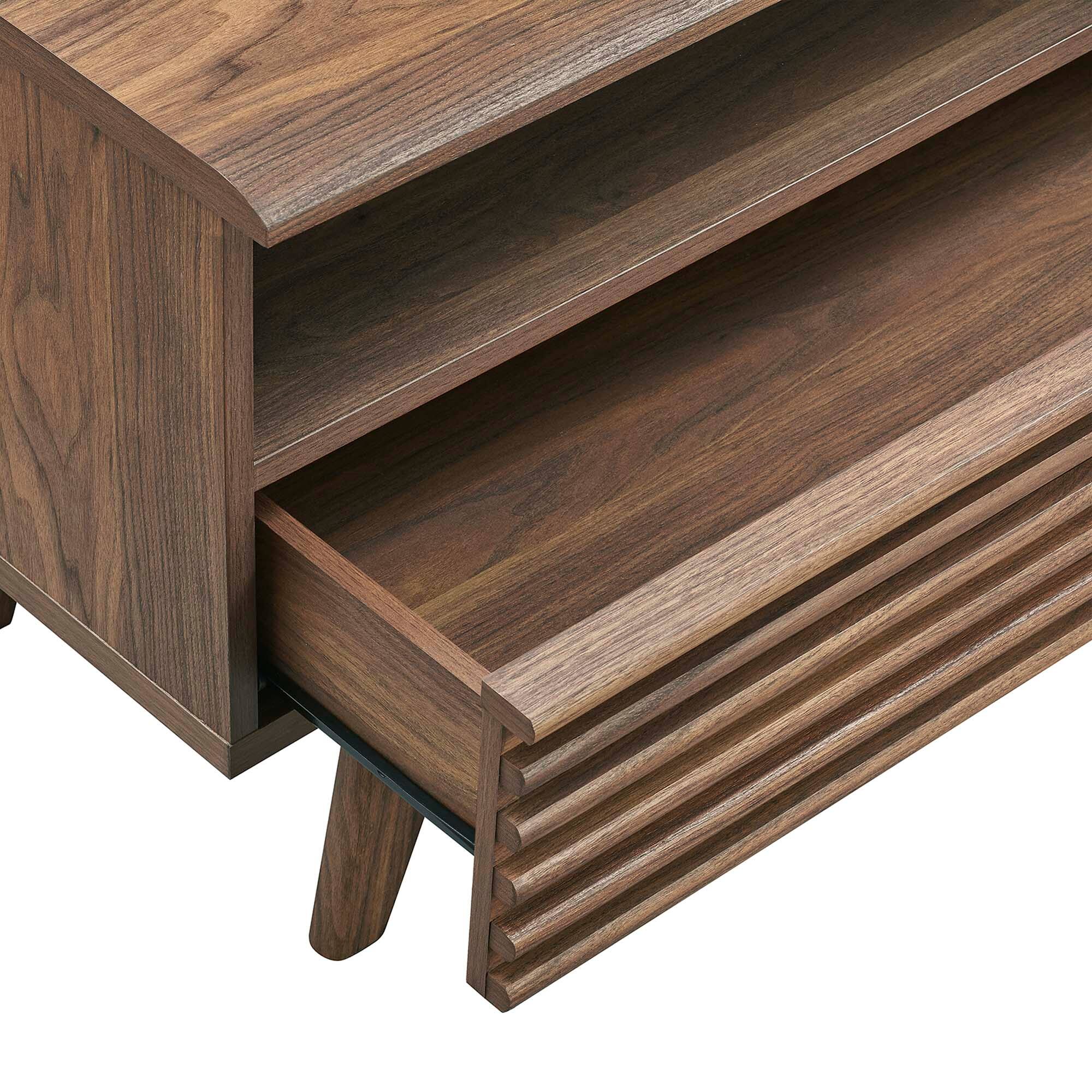 Alt View 5. Modway - Render 60" TV Stand by Modway - Walnut.