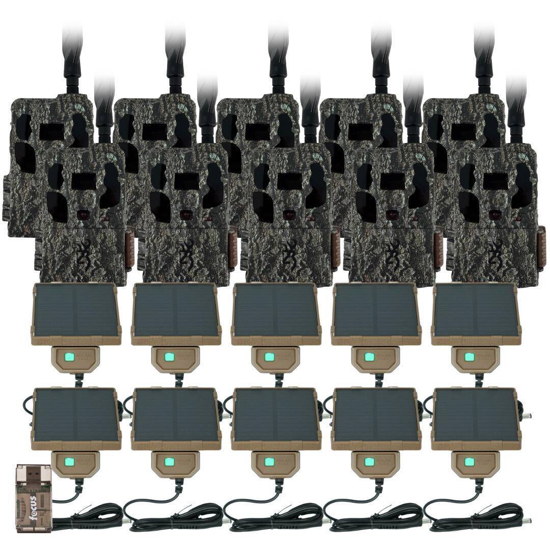 Front. Browning - Browning Trail Camera Defender Wireless Pro Scout Max with Solar Power Pack.