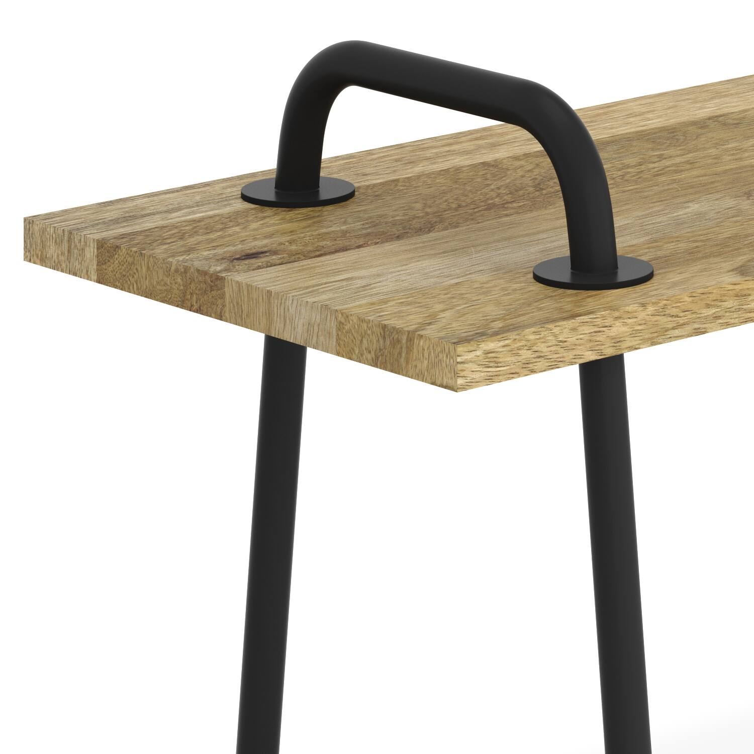 Left. Simpli Home - Berkeley Small Entryway Bench - Natural.