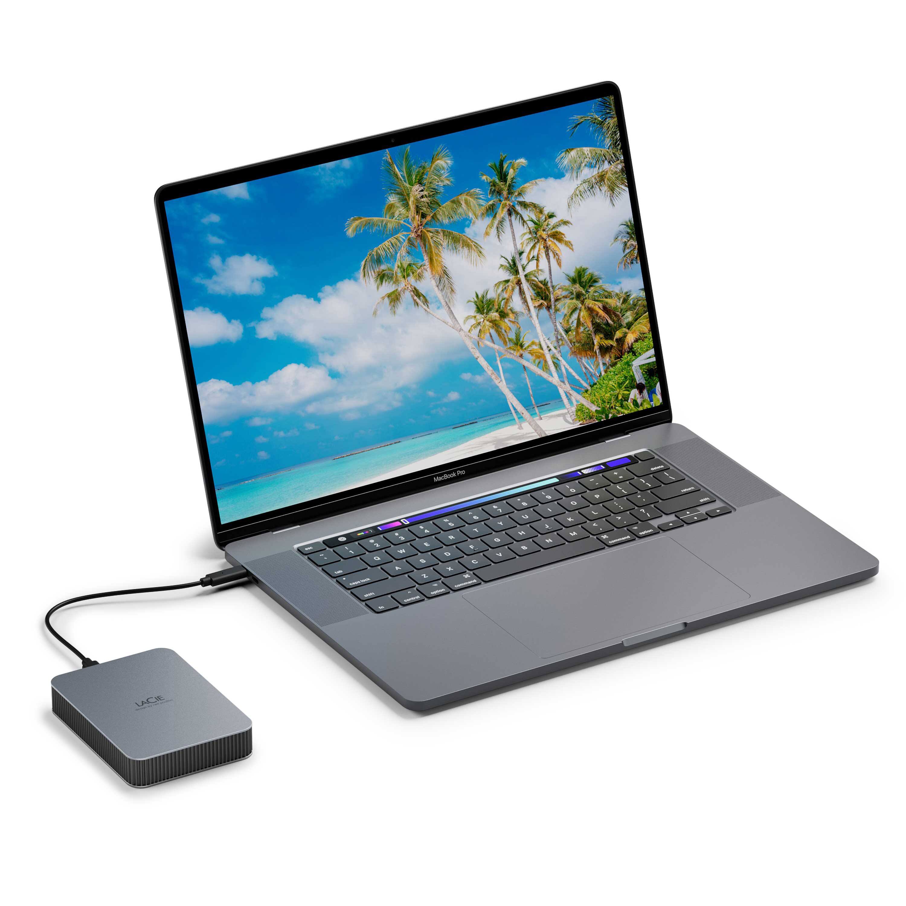 LaCie Mobile Secure 5TB External USB C 3.2 Portable Hard Drive