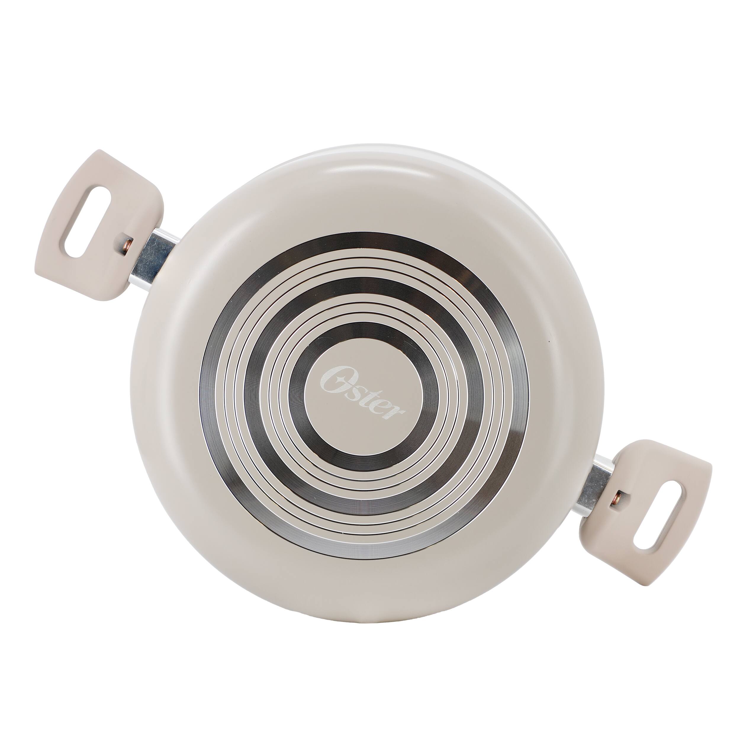 Alt View 2. Oster - Oster Sutterville Choice 6 Quart Ceramic Nonstick Aluminum Dutch Oven with Lid in Beige - Beige.