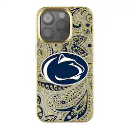 Keyscaper - NCAA - Penn State Nittany Lions Paisley Bling iPhone Case - 14 - Gold
