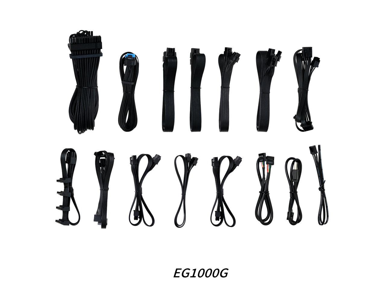 Alt View 1. Lian Li - Lian Li Edge 1000W Full Modular PSU - Gold-ATX 3.0, 3.1-PCIE 5.1-L-Shape, 120mm FDB Fan, 4 USB - Black.