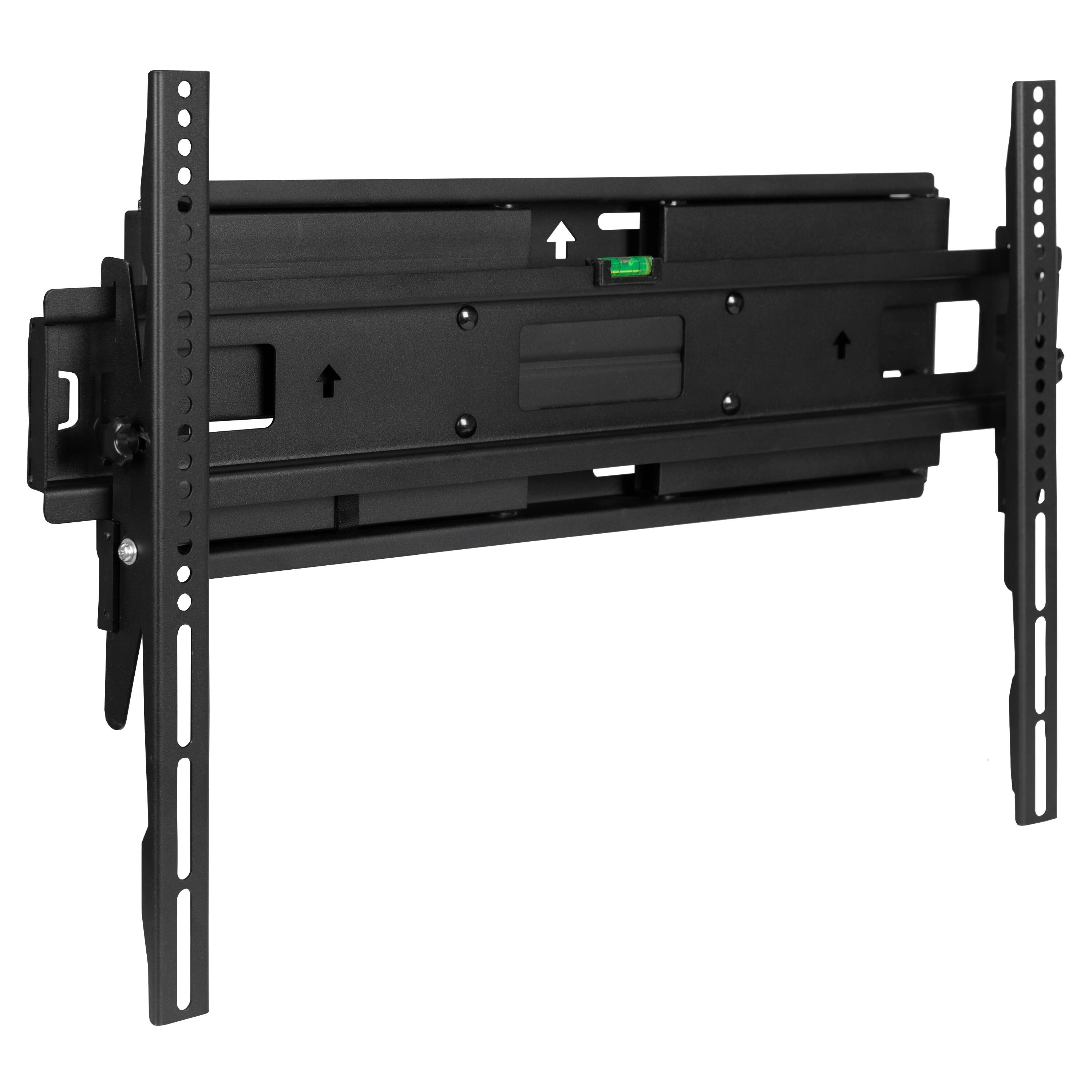 Emma + Oliver - Full Motion TV Wall Mount-32"-55", 40"-84" TV-Built in Level-Quick Release Cords - Black