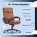 Serta Product Highlights: Cushioned Headrest, Curved Back Support, Padded Armrests, Foam-Filled Seat Cushion, Adjustable Comfort, 360 Motion.