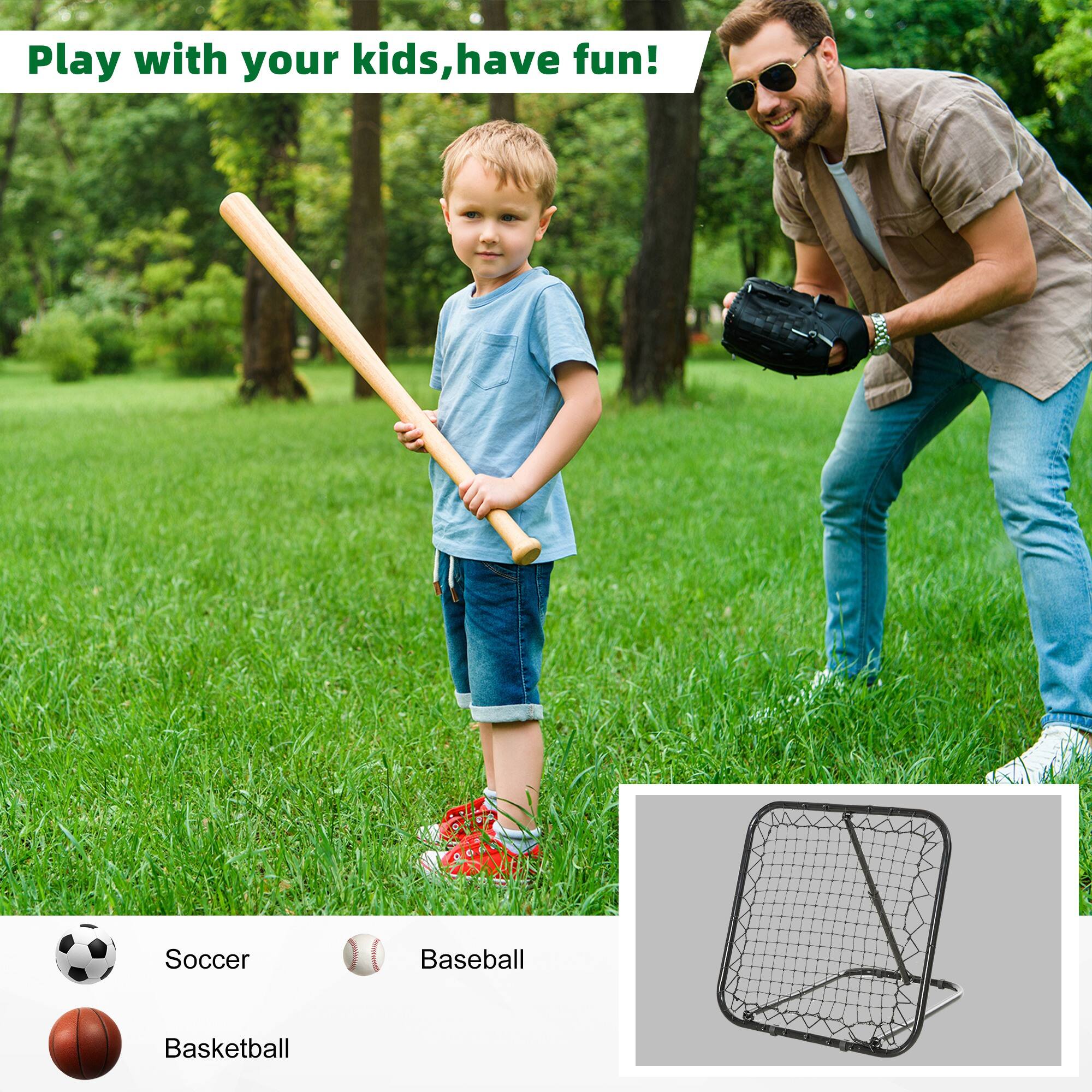 Play with your kids, have fun!

Soccer  
Baseball  
Basketball