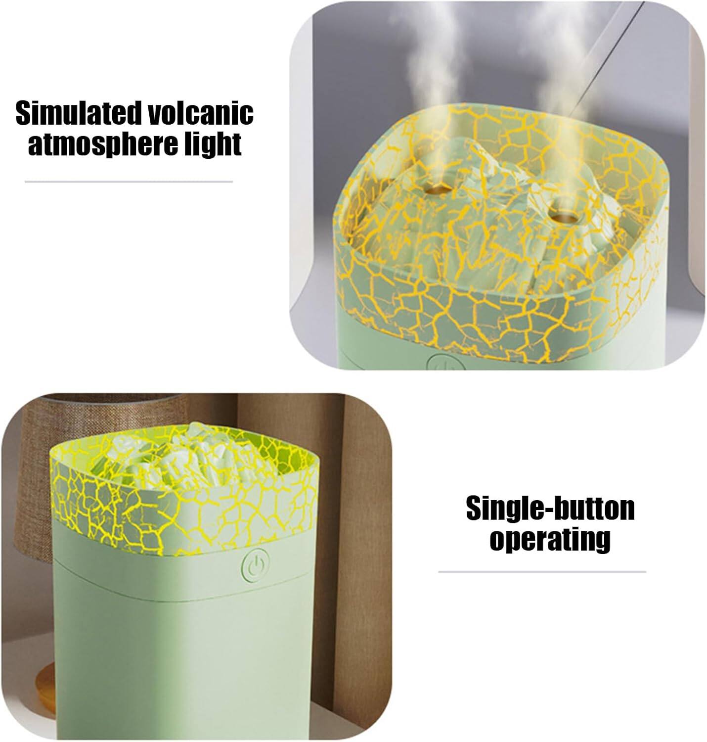 Simulated volcanic atmosphere light

Single-button operating