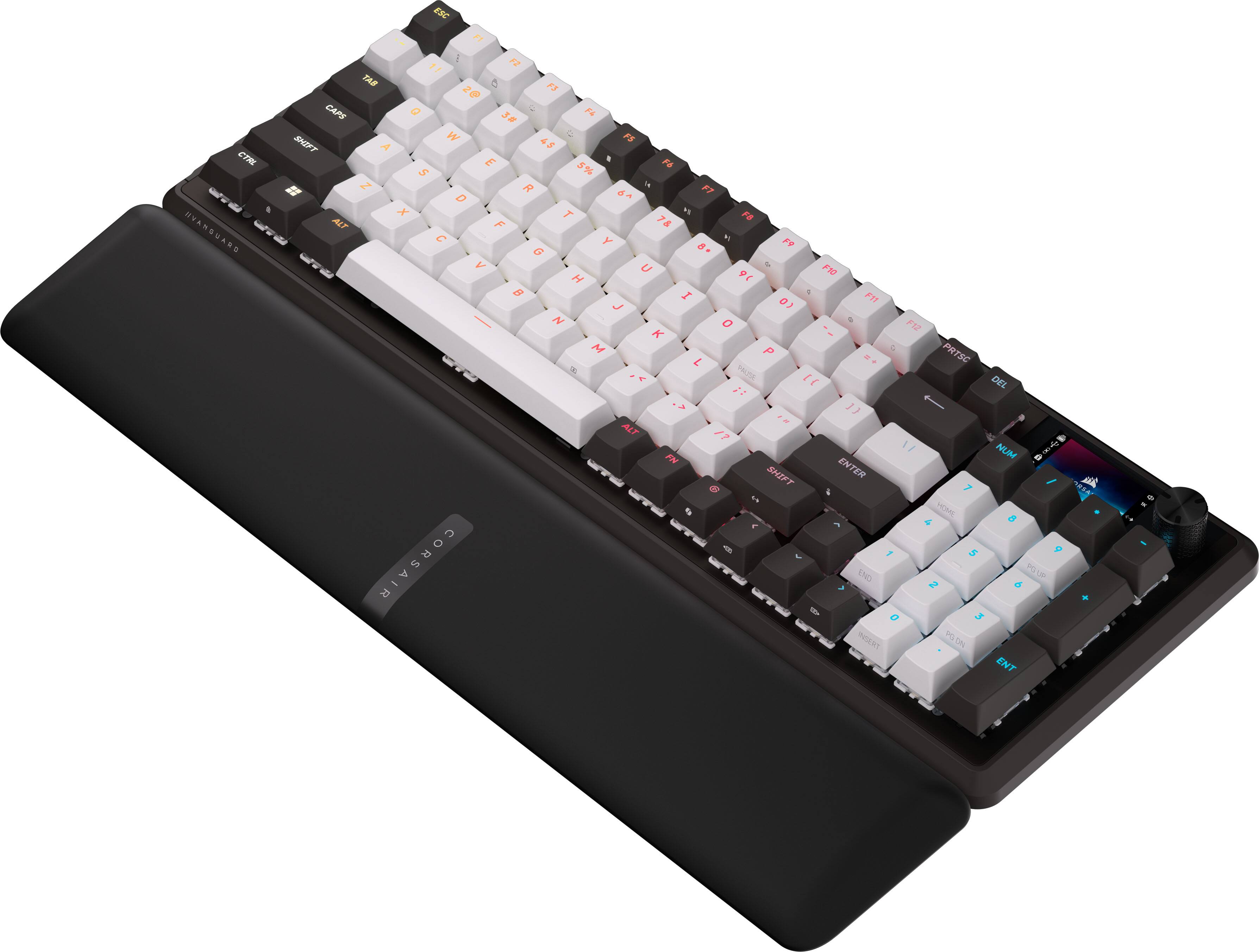 Sure, here is the corrected and grouped text from the image:

**Top Row:**
- ESC
- F1
- F2
- F3
- F4
- F5
- F6
- F7
- F8
- F9
- F10
- F11
- F12
- PAUSE

**Second Row:**
- TAB
- 1
- 2
- 3
- 4
- 5
- 6
- 7
- 8
- 9
- 0
- -
- =
- DELETE

**Third Row:**
- CAPS LOCK
- A
- S
- D
- F
- G
- H
- J
- K
- L
- ;
- '

**Fourth Row:**
- SHIFT
- Z
- X
- C
- V
- B
- N
- M
- ,
- .
- /
- SHIFT

**Fifth Row:**
- CTRL
- FN
- ALT
- SPACEBAR
- ALT
- MENU
- CTRL

**Right Section:**
- NUM LOCK
- 7
- 8
-