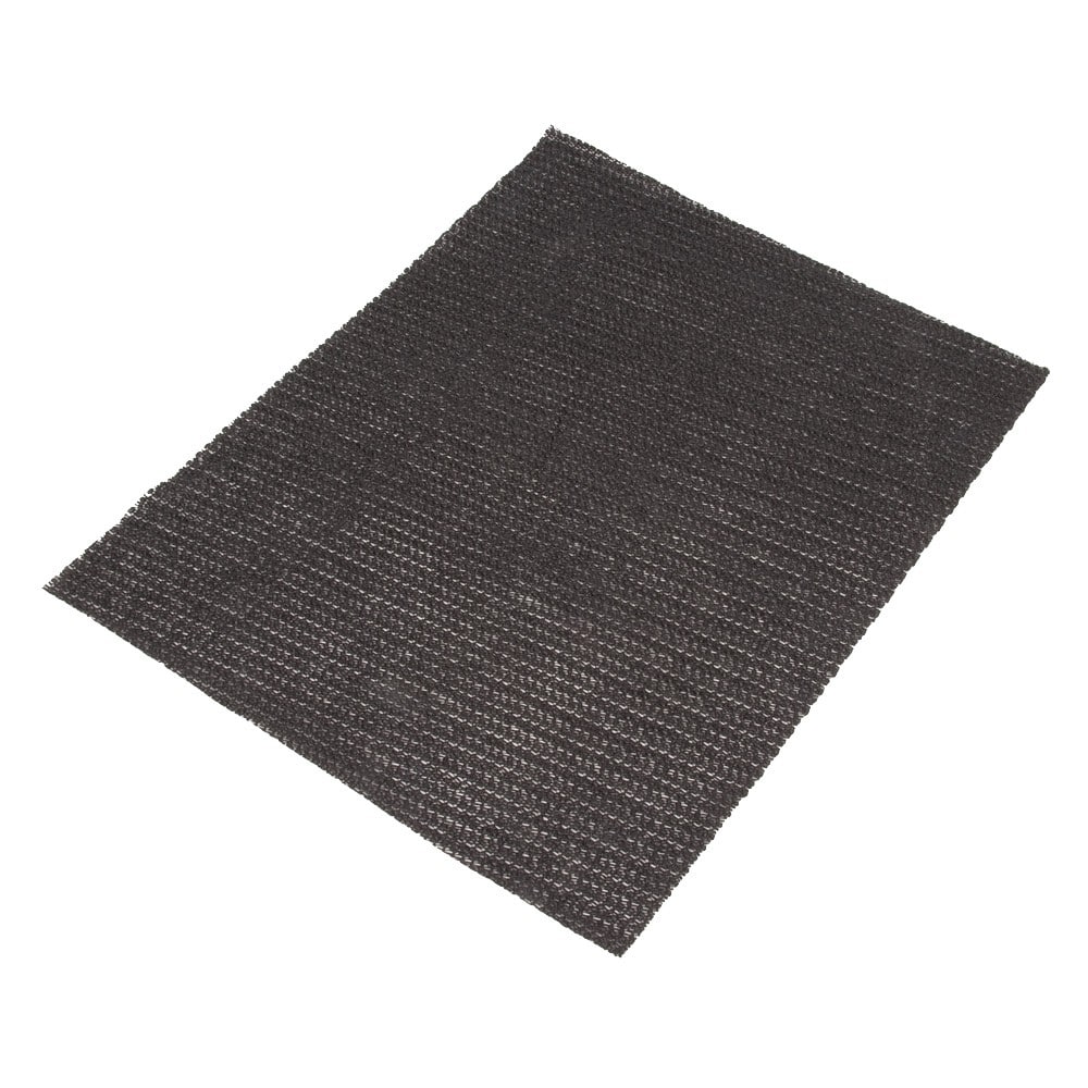 Front. RackSolutions - RackSolutions Thin Anti-Slip Mat, 12" x 15", Black - Black.
