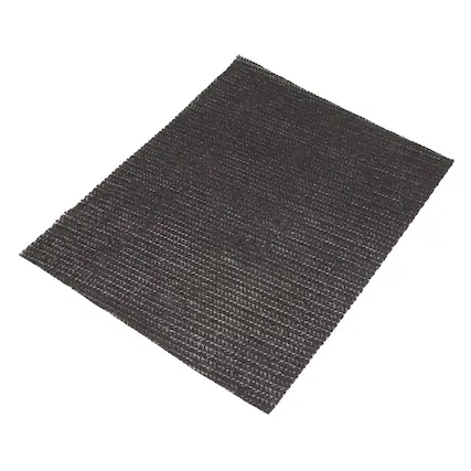 Front. RackSolutions - RackSolutions Thin Anti-Slip Mat, 12" x 15", Black - Black.