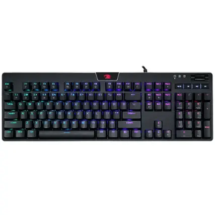 iBUYPOWER - MEK 4 - Full-size Wired RGB Mechanical Tactile Brown Switch Gaming Keyboard with Custom Lighting - Black