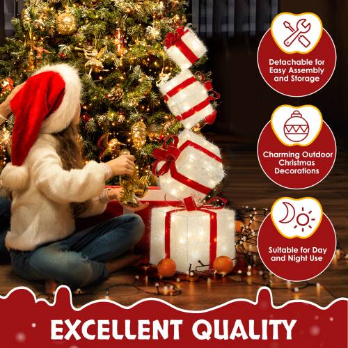 - Detachable for Easy Assembly and Storage
- Charming Outdoor Christmas Decorations
- Suitable for Day and Night Use
- EXCELLENT QUALITY