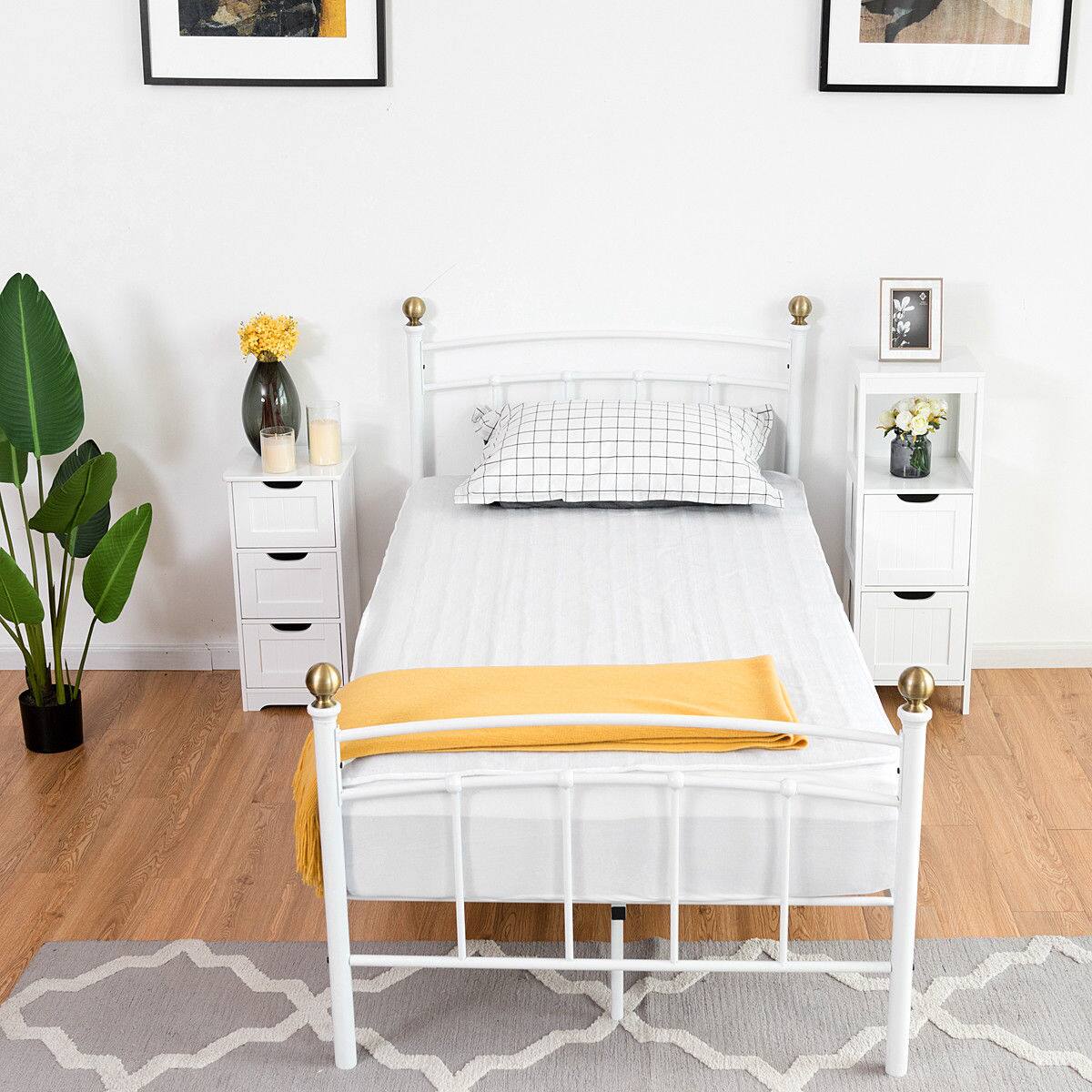 Costway Electric Heated Mattress Pad Safe Twin 8 Temperature 10h Timer