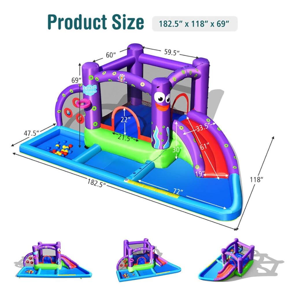 Product Size: 182.5" x 118" x 69"  
- 60"  
- 59.5"  
- 69"  
- 47.5"  
- 22"  
- 21.5"  
- 30"  
- 33.5"  
- 61"  
- 182.5"  
- 72"  
- 19"  
- 118"