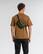 Angle. tomtoc - Aviator-T35 1.5L X-Pac Sling Bag with RFID Blocking, Minimalist Crossbody Bag Chest Shoulder Pack for Travel, Everyday - Green.