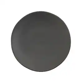 Fortessa - Vitraluxe Dinnerware Heirloom Charger, 12-Inch, Set of 4 - Charcoal