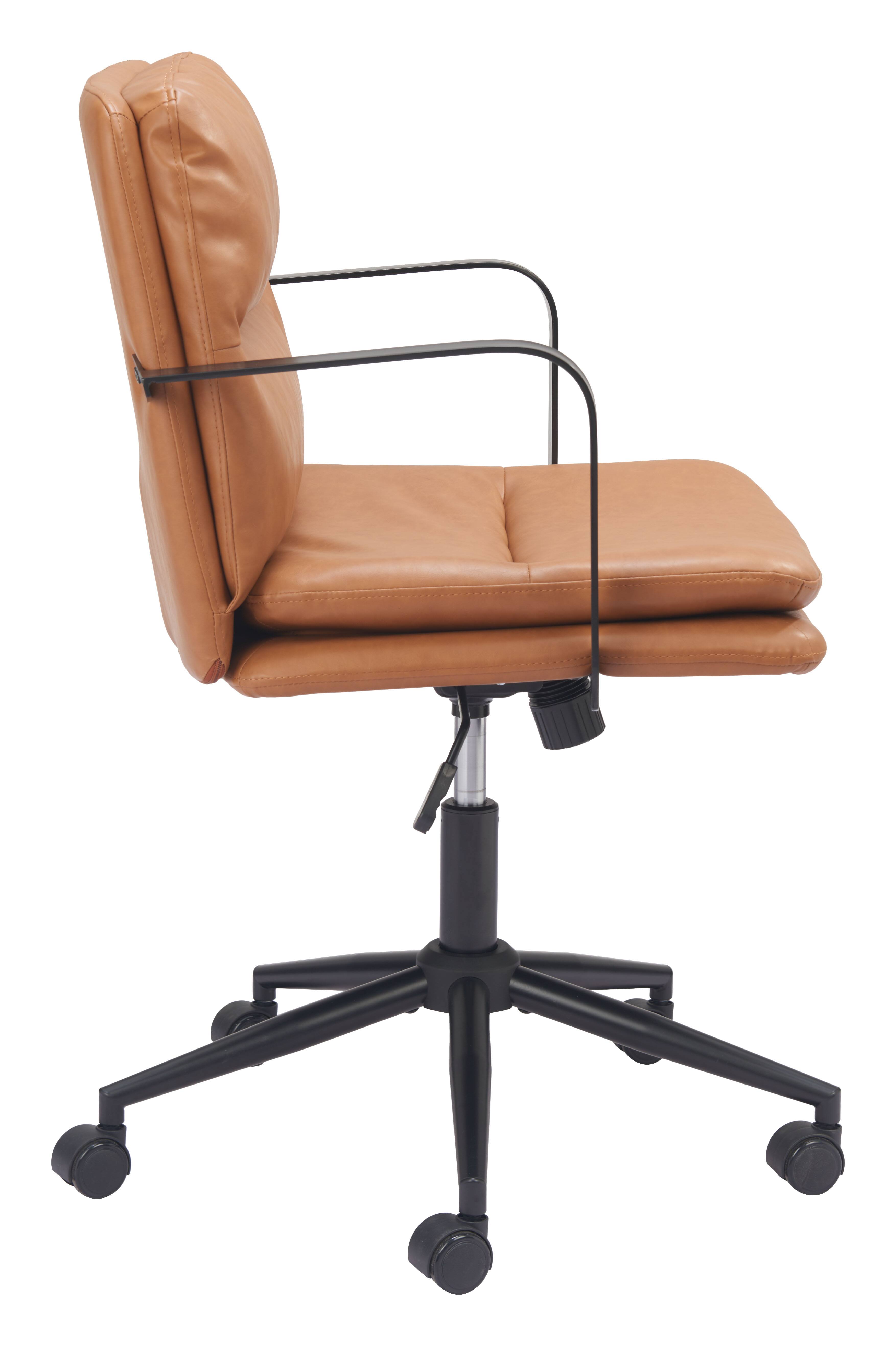 Back. Hivvago - Birao Office Chair Brown - Brown.