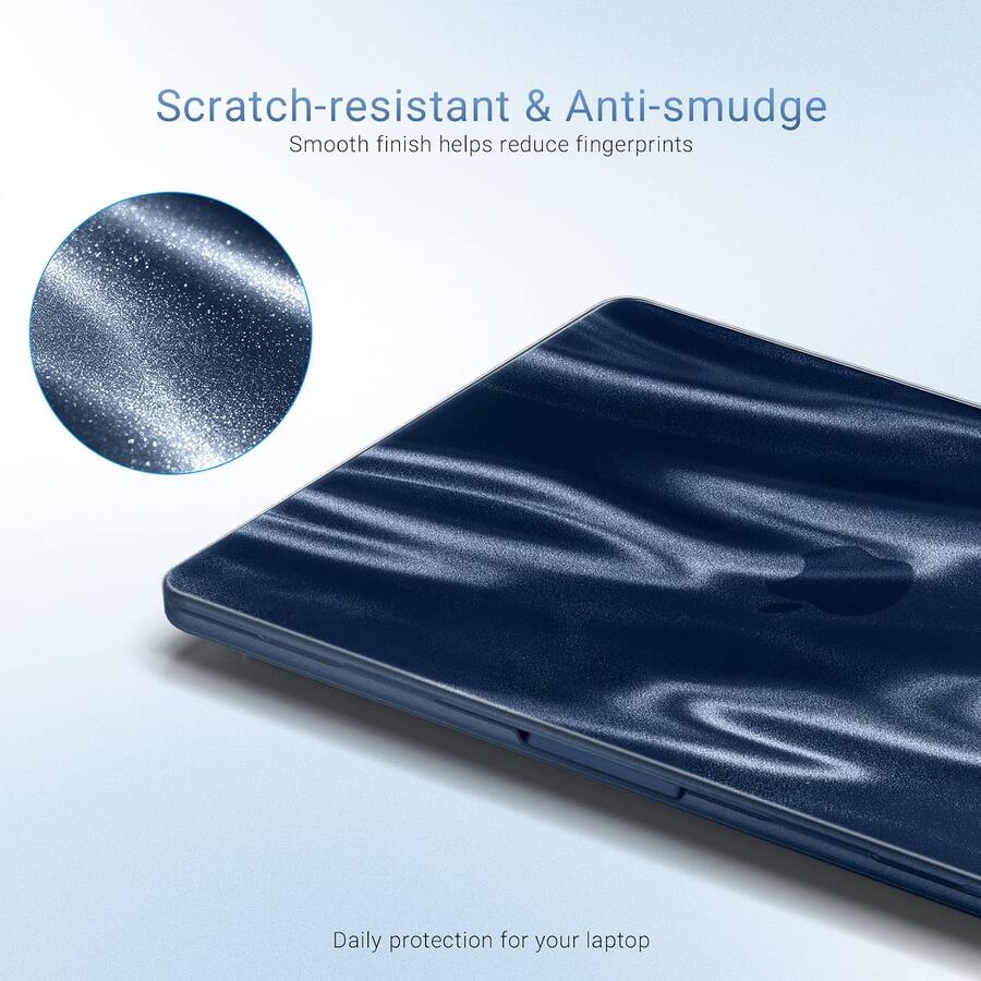 Smooth Chip Guard mosiso For MacBook Air 13 inch Case M5 M4 M3 M2 2026 2022, Silky Wave ...