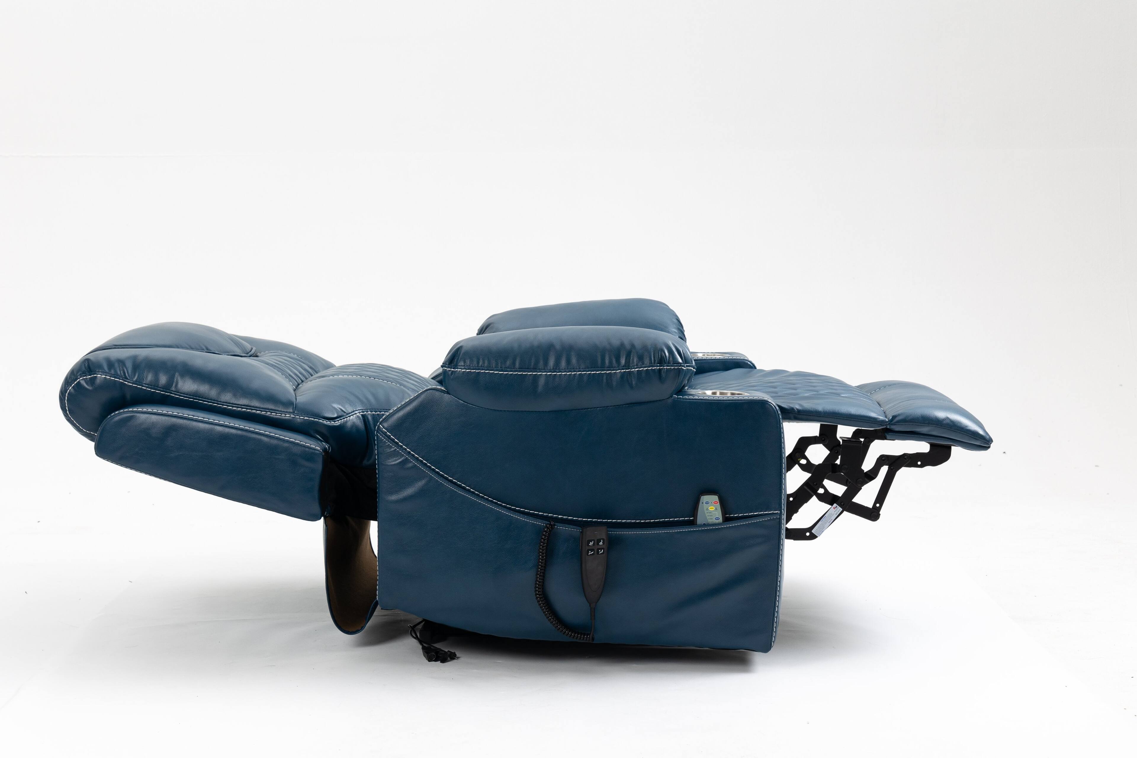 Left. TinyHomie - Lounge chair lift chair relax sofa chair sitting room furniture sitting room power supply - Blue.