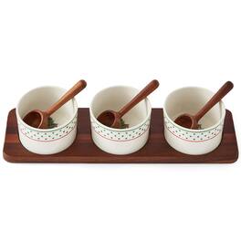 Spode - Christmas Tree Polka Dot, 7-Piece Condiment Set - Multicolored