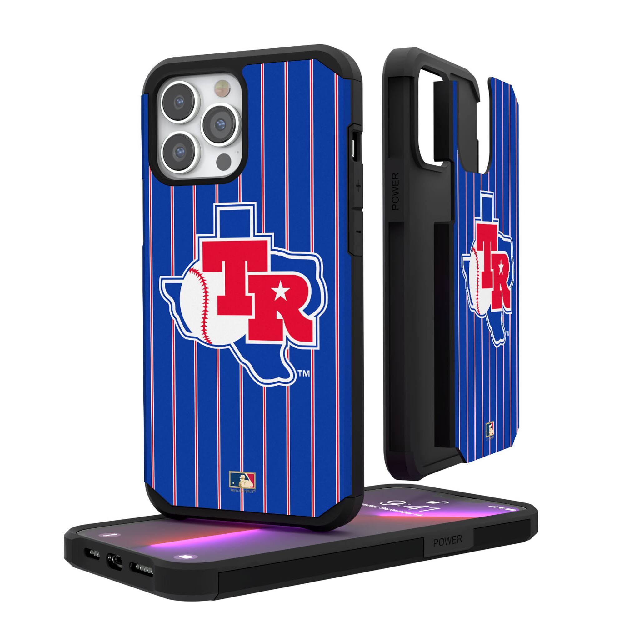 Keyscaper - MLB - Texas Rangers iPhone Pinstripe Cooperstown Design Rugged Case - 15 Pro Max - Multicolor price history on PriceWatchPro